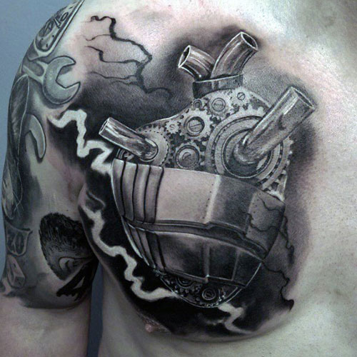 Badass Chest Tattoo Designs