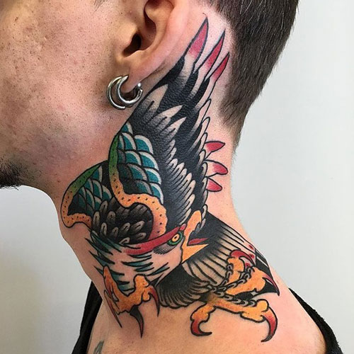 Cool Neck Tattoo Designs