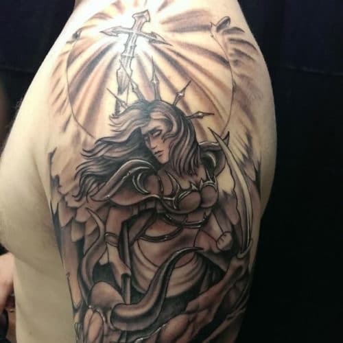 Angel Half Sleeve Tattoos