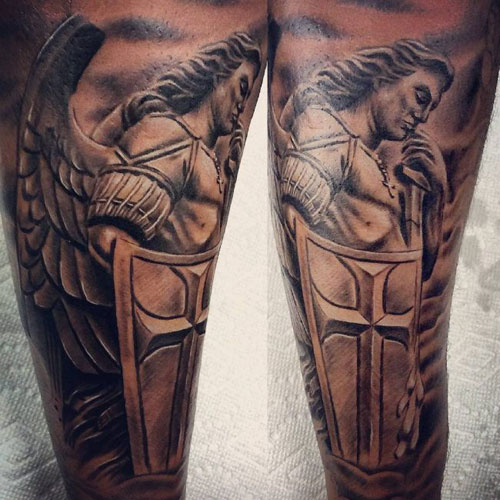 Amazing Warrior Angel Tattoo Designs