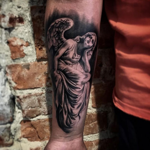 Cool Angel Arm Tattoo