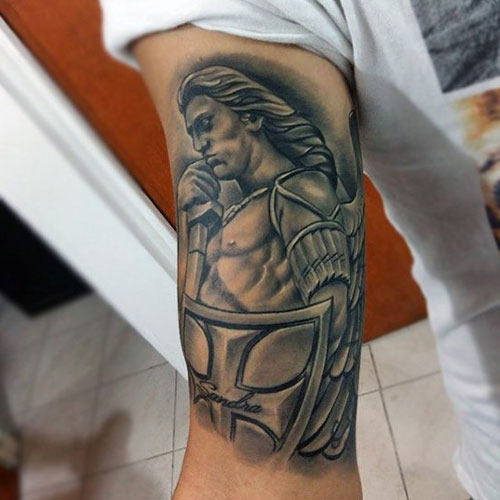 Cool Warrior Guardian Angel Tattoo Ideas