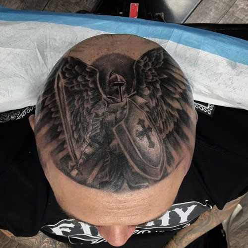 Angel Head Tattoo
