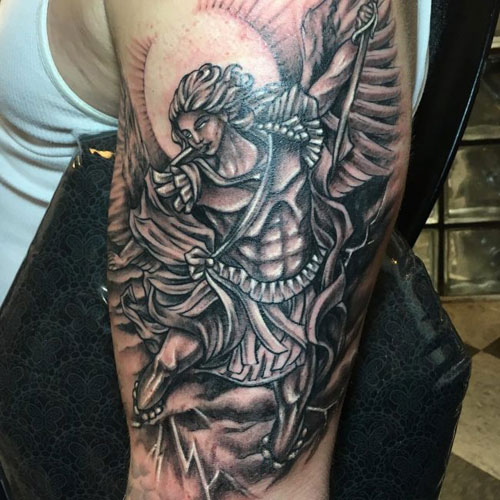 Cool Guardian Angel Tattoo