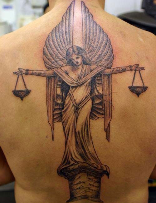 Justice Angel Tattoo