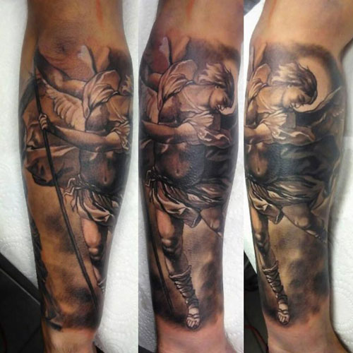 Cool Angel Forearm Tattoo