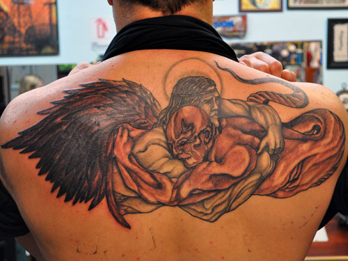 God vs Devil Tattoo