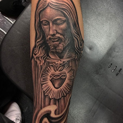Religious Christian Jesus Arm Tattoos