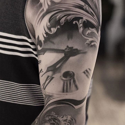 Black Upper Arm Tattoo Designs