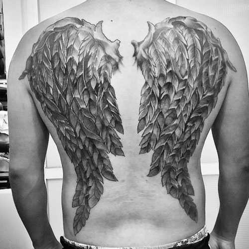 Angel Wings Back Tattoos