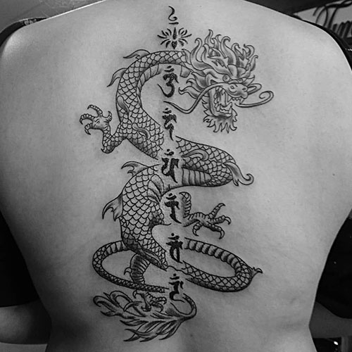 Dragon Spine Tattoo