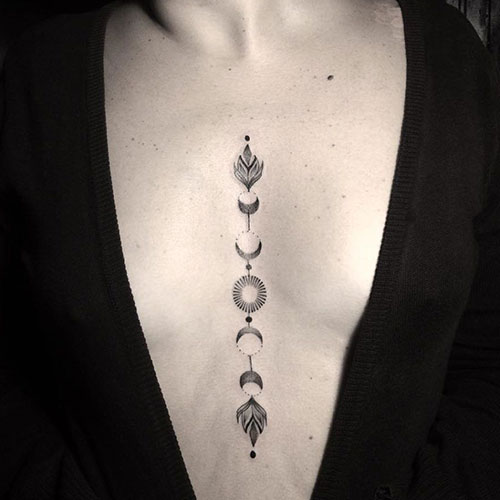 Small Chest Tattoos For Ladies