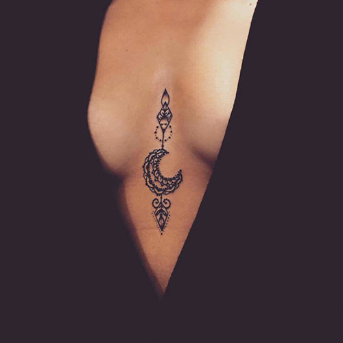 Small Female Chest Tattoos