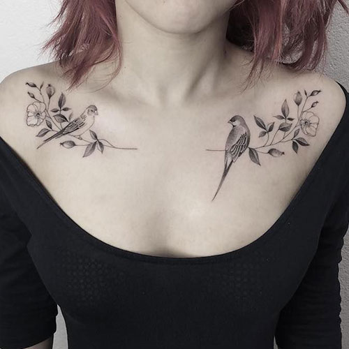 Cute Chest Tattoos For Females