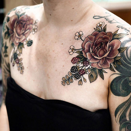 Side Chest Tattoos For Women