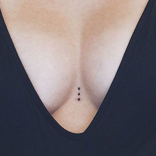 Small Simple Chest Tattoo