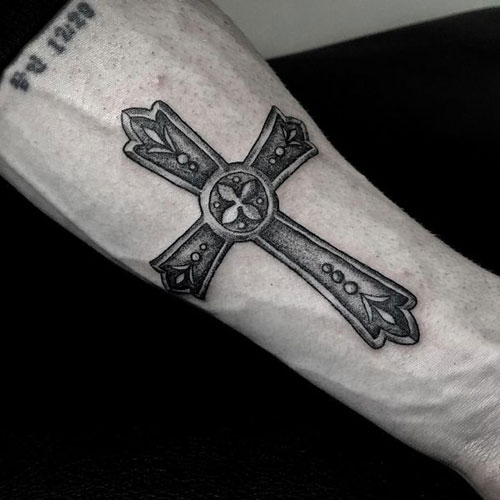 Forearm Cross Tattoo