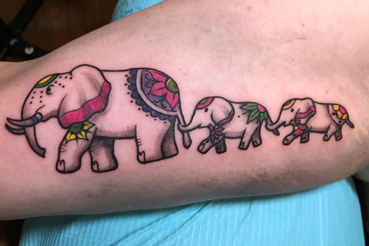 Small Elephant Tattoo Designs