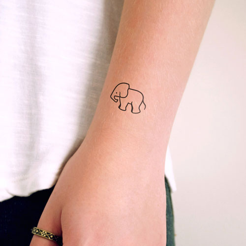 Small Elephant Tattoo