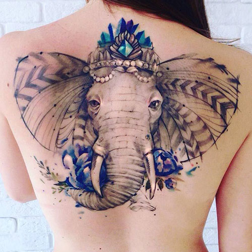 Elephant Head Tattoo