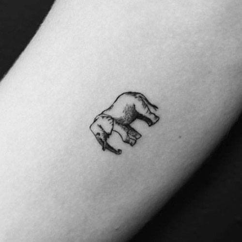 Small Elephant Tattoo Ideas