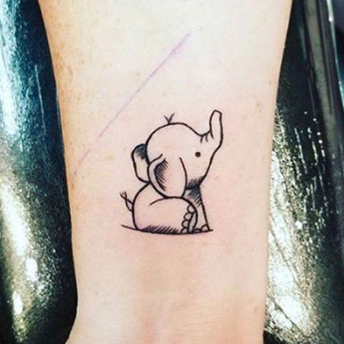 Adorable Baby Elephant Tattoo Ideas