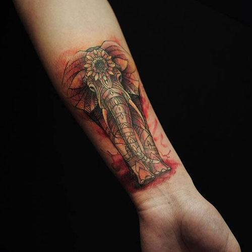 Indian Elephant Tattoo Designs