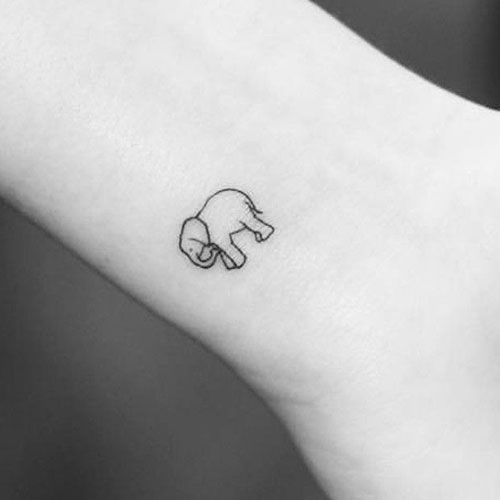 Tiny Elephant Tattoo Designs