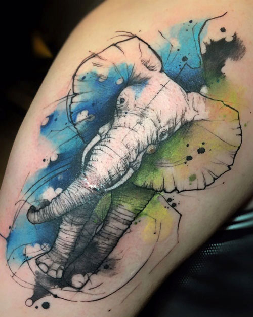 Elephant Leg Tattoo Ideas