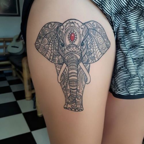 Tribal Elephant Tattoo Designs