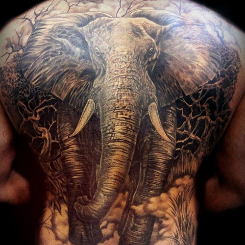 Badass Elephant Tattoos For Men