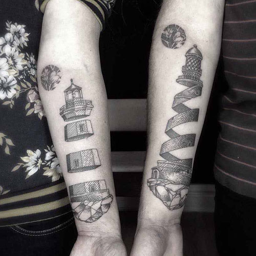 Unique Couple Tattoo Designs