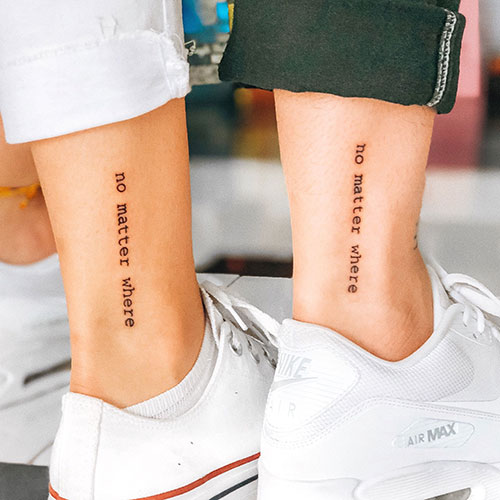 Love Quotes For Matching Couple Tattoos