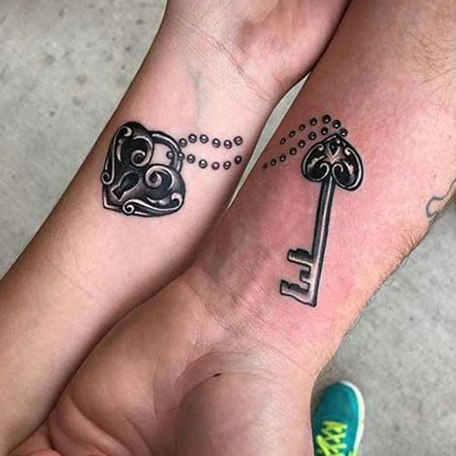 Small Matching Couple Tattoo Ideas
