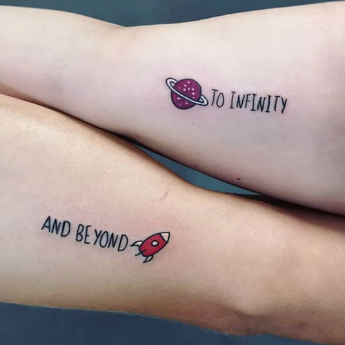 Simple Matching Tattoos