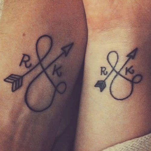 Initial Tattoos For Couples