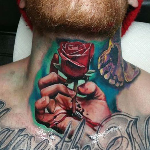 Badass Neck Tattoos