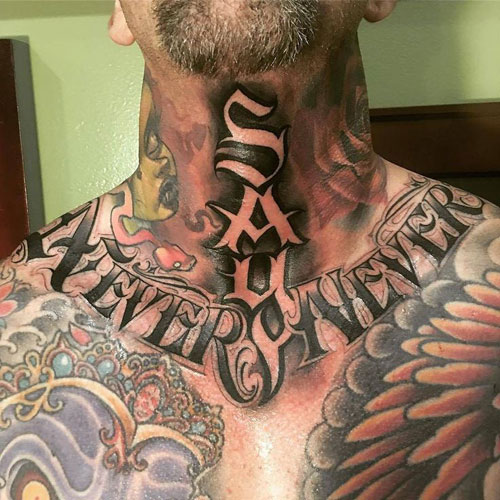 Badass Full Neck Tattoos For Guys