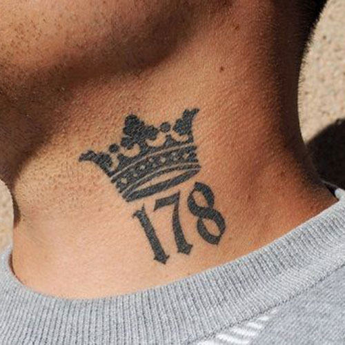Crown Neck Tattoos For Men