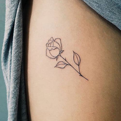 Simple Rose Tattoo Designs