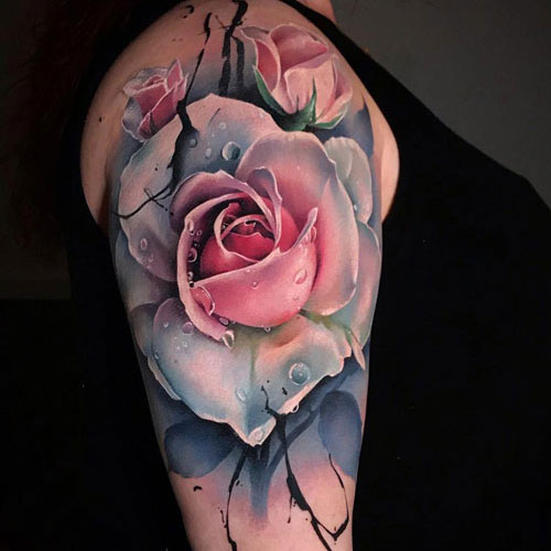 Rose Shoulder Tattoo