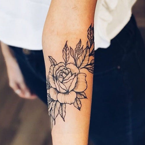 Forearm Flower Tattoos