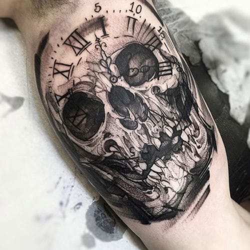 Realistic Skull Tattoo