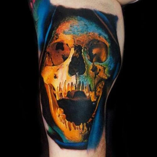 Color Skull Tattoo
