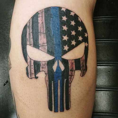 Punisher Skull Tattoo Design Ideas