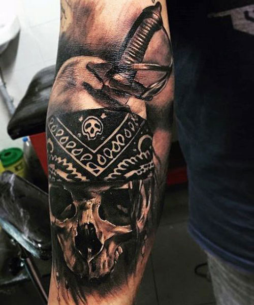 Pirate Skull Tattoo