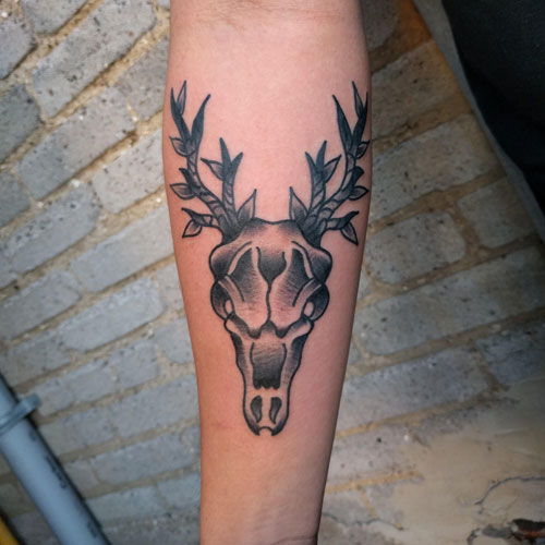 Deer Skull Tattoo