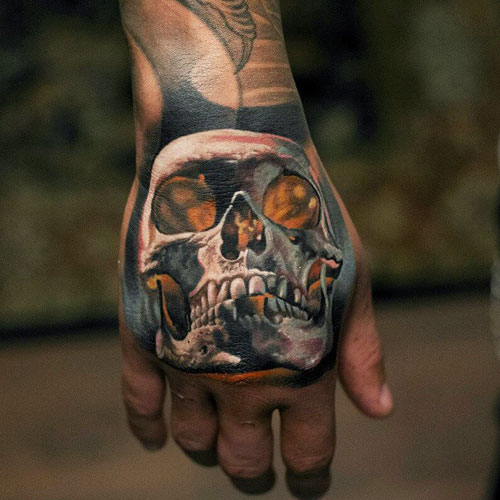 Skull Hand Tattoo