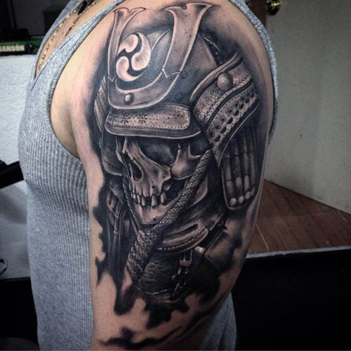 Skull Shoulder Tattoo