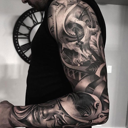 Amazing Portrait Sleeve Tattoo Ideas
